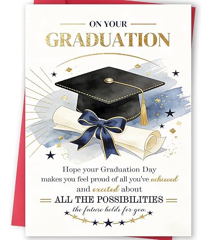Amazon.com: BlinkWishes Graduation Card 2026, Congrats Grad Card